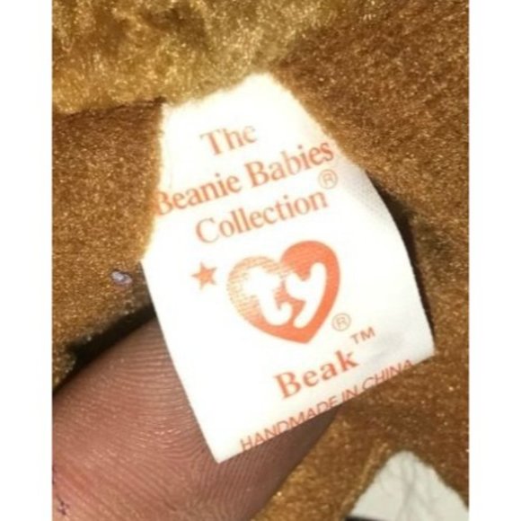 Vintage 1998 Ty Beanie Baby Kiwi Bird Named Beak - Picture 3 of 6